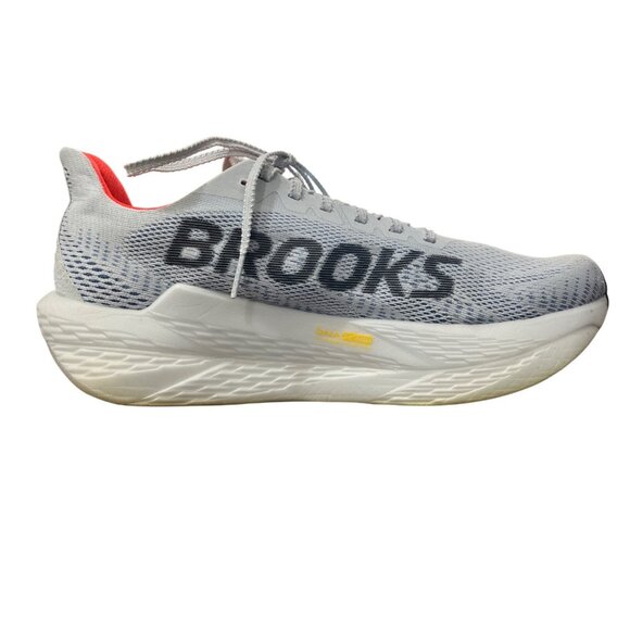 Brooks Hyperion Max Running Shoe White/Gray/Orange Sneaker Women Size 10 / EU 42 - Picture 2 of 9